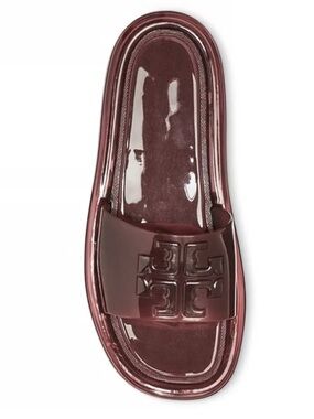 Tory Burch Size 8 Bubble Jelly Slide Red